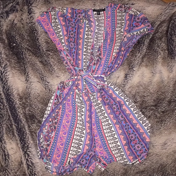 Snap Other - Deep v neck Romper